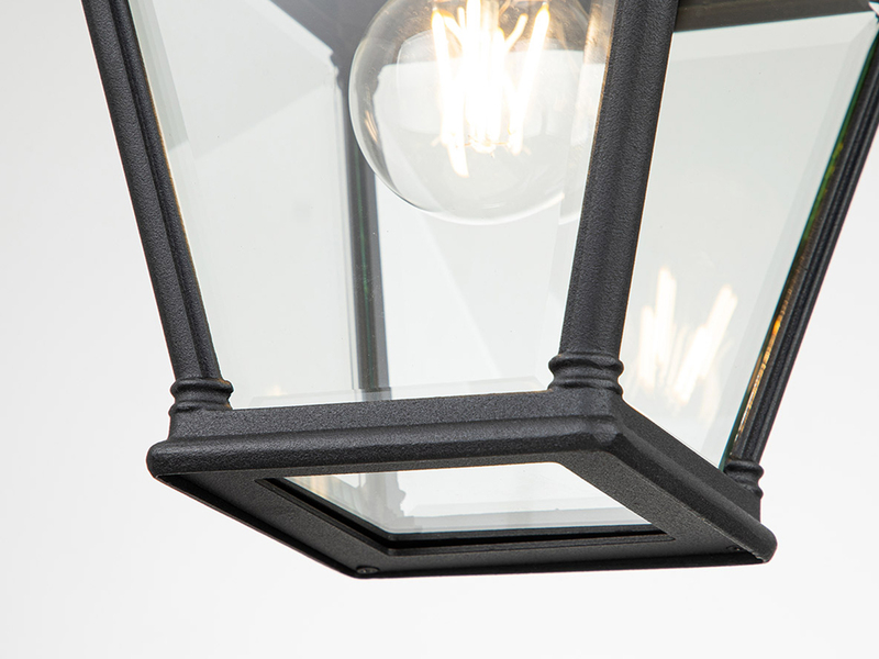 LED Outdoor Hängelampe Kettenlaterne Landhausstil, max. Höhe 141cm