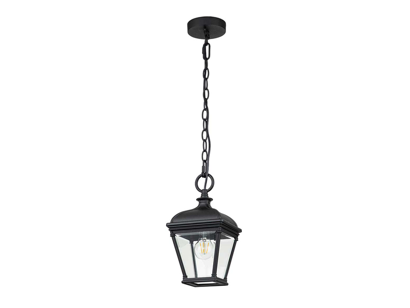 LED Outdoor Hängelampe Kettenlaterne Landhausstil, max. Höhe 141cm