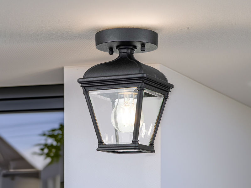 LED Außen Deckenleuchte Laterne im Landhausstil, Höhe 22,5cm