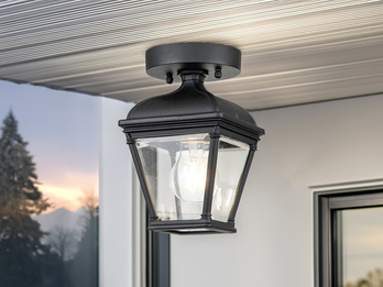 LED Außen Deckenleuchte Laterne im Landhausstil, Höhe 22,5cm
