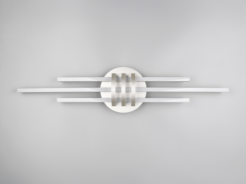 LED Deckenleuchte CINTO in Silber, dimmbar, 81cm lang