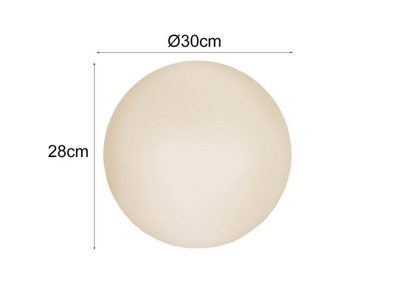 2er Set LED Solarkugeln Garten mit Erdspieß & RGB Farbwechsel über Touch, Ø 30cm