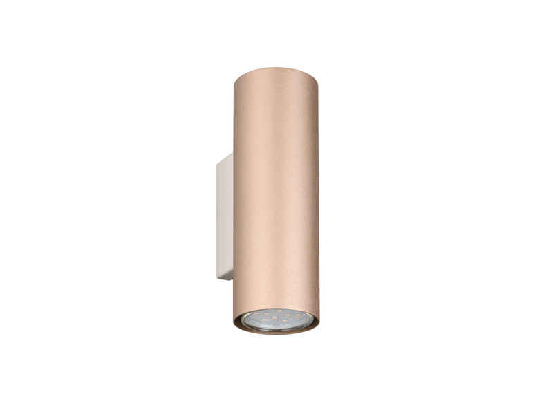 Up Down Wandleuchte Metall Coffee mit GU10 LED, Höhe 18cm
