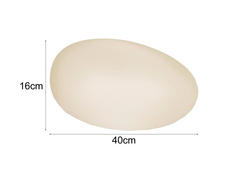 2er Set LED Solar Deko Steinleuchten mit RGB Farbwechsel, Breite 40cm