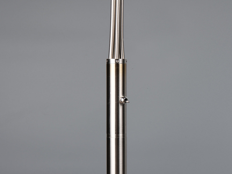 Bogenlampe MARLEY Silber 5flammig schwenkbar, 200cm groß