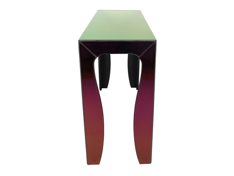 Konsolentisch VERRO mit Spiegelglas mehrfarbig, Breite 110cm