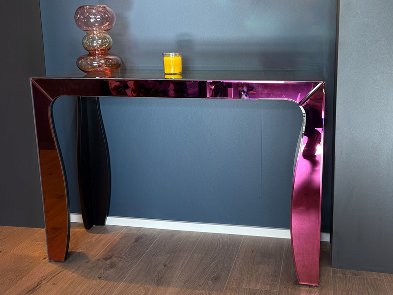 Konsolentisch VERRO mit Spiegelglas mehrfarbig, Breite 110cm