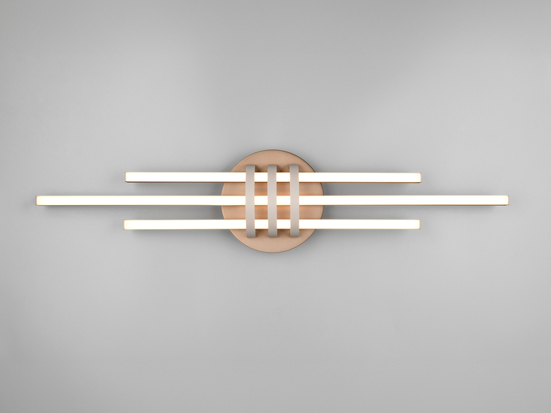 LED Deckenleuchte CINTO in Coffee, dimmbar, Breite 81cm