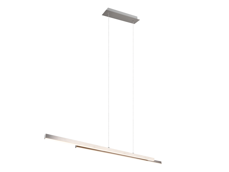 LED Pendelleuchte ODIO Metall Silberfarbig, 110cm lang