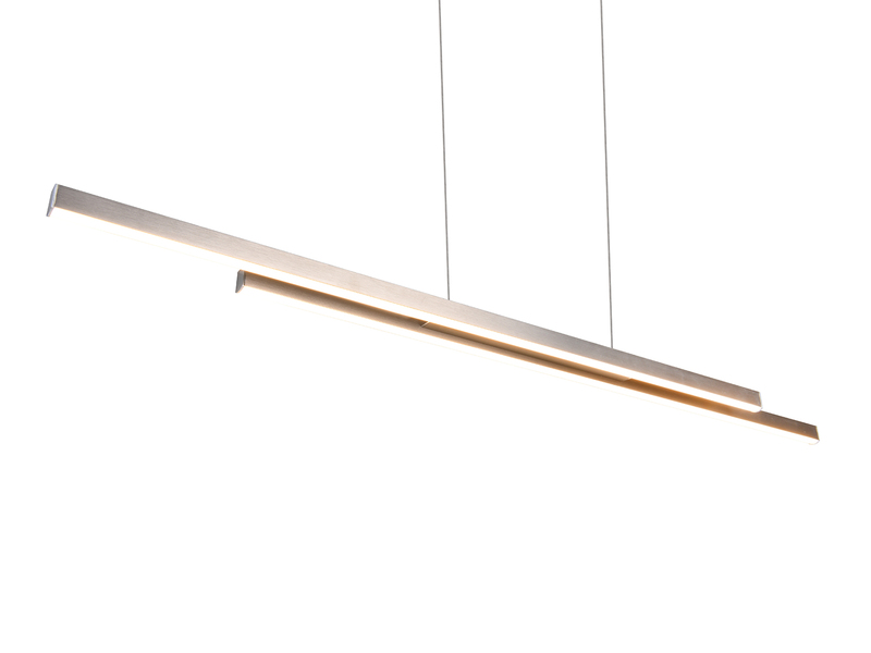 LED Pendelleuchte ODIO Metall Silberfarbig, 110cm lang