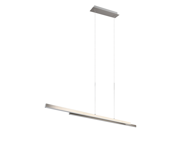 LED Pendelleuchte ODIO Metall Silberfarbig, 110cm lang