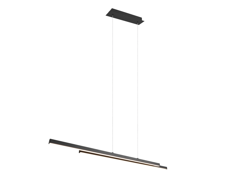 LED Pendelleuchte ODIO Metall Schwarz, 110cm lang