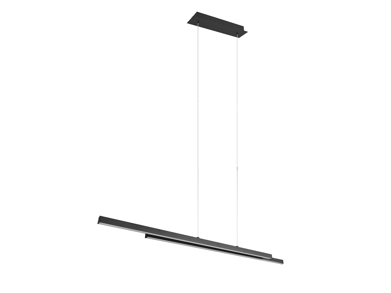 LED Pendelleuchte ODIO Metall Schwarz, 110cm lang