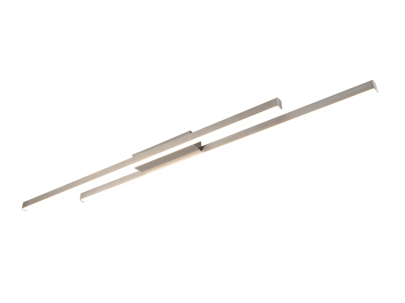 LED Deckenleuchte ODIO flach Silberfarbig, 110cm lang