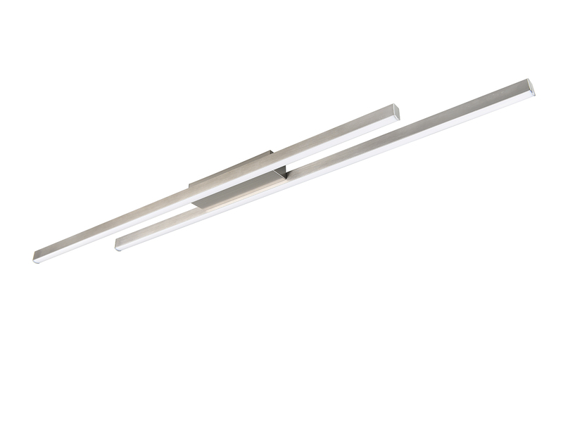 LED Deckenleuchte ODIO flach Silberfarbig, 110cm lang
