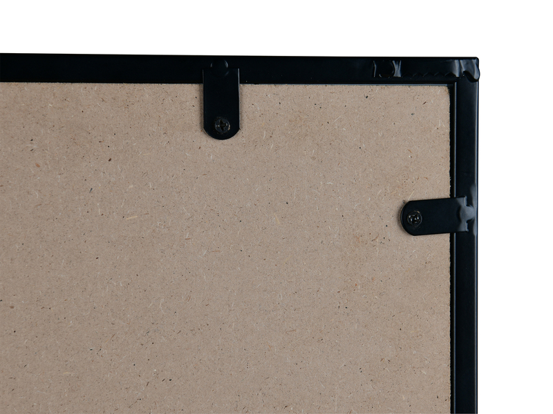 Wandgarderobe AVELIN mit Ablage in Holzoptik und Schwarz, Höhe 122cm