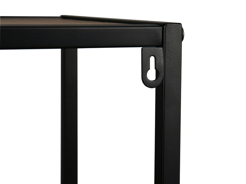 Konsolentisch AVELIN in Holzoptik und Schwarz, Breite 80cm
