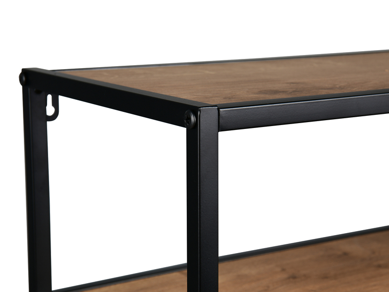 Konsolentisch AVELIN in Holzoptik und Schwarz, Breite 80cm