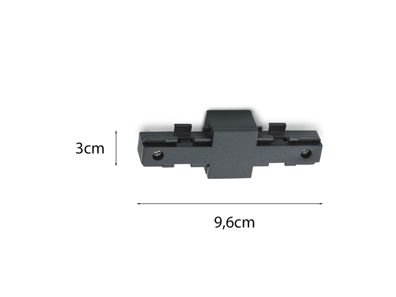 Isolator Schwarz für 2-Phasen Schienensystem DUOline