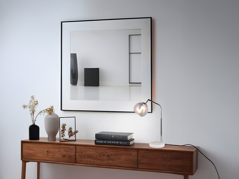 LED Tischlampe Silber Weiß, Kugel Glasschirm irisierend, Höhe 45cm