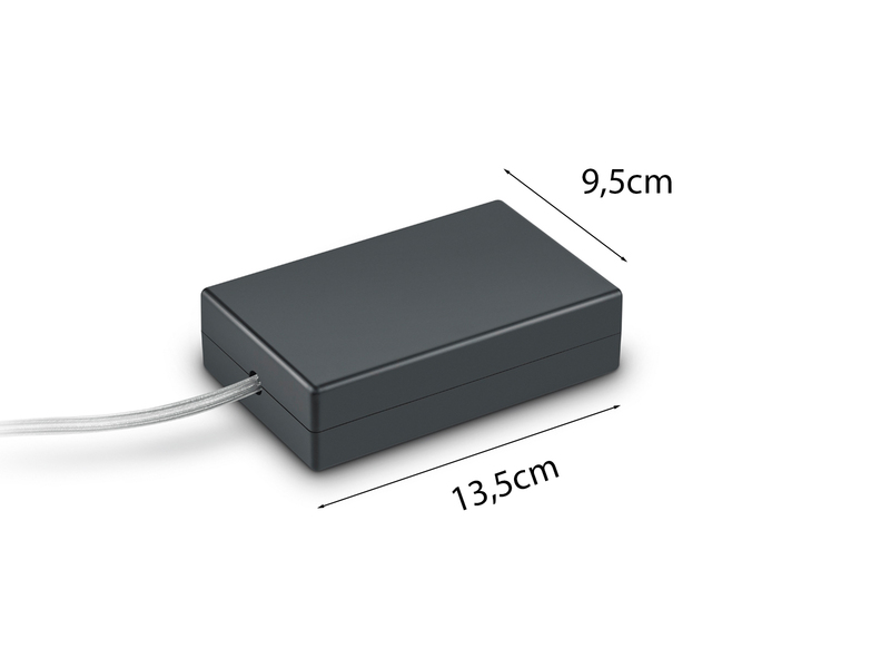 Flexible Stromversorgung Schwarz für DUOline 2-Phasen Schienensystem