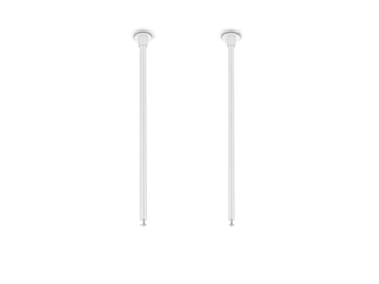 2er SET Distanzhalter Höhe 25cm Weiß für DUOline Schienensystem