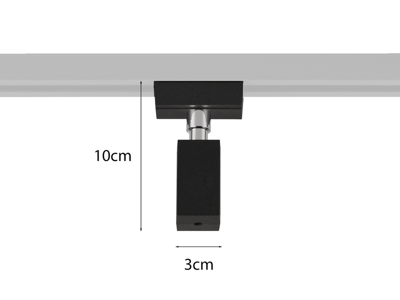 Pendel-Adapter Schwarz Höhe 10cm für Schienensystem DUOline