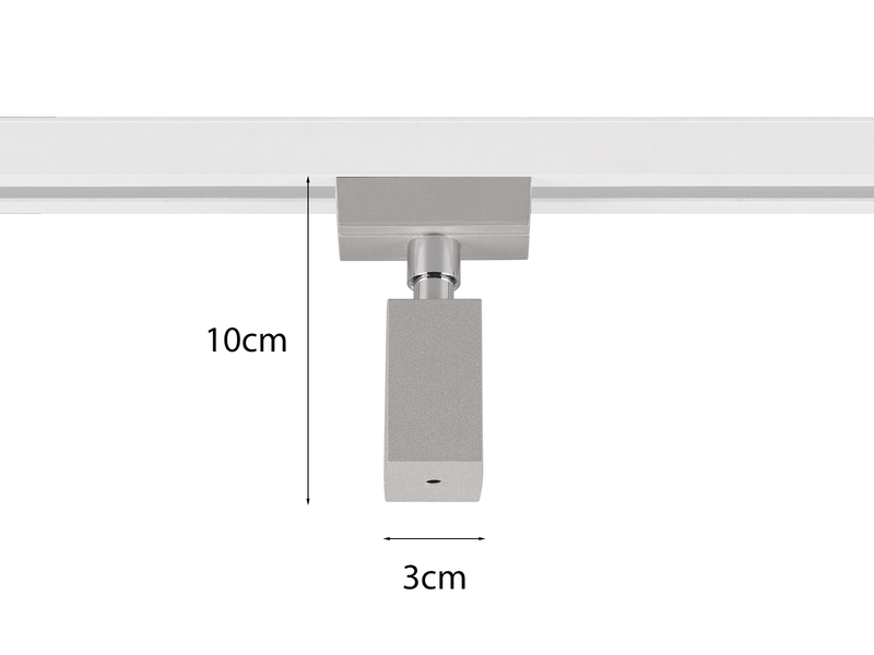 Pendel-Adapter Grau Höhe 10cm für Schienensystem DUOline