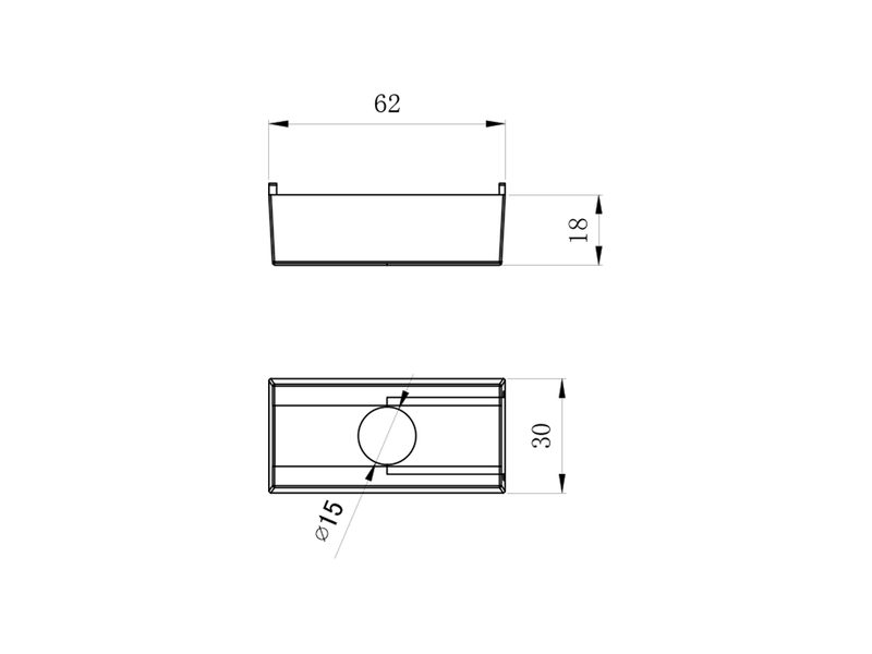 Austauschcover Weiß für DUOline Leuchtenadapter