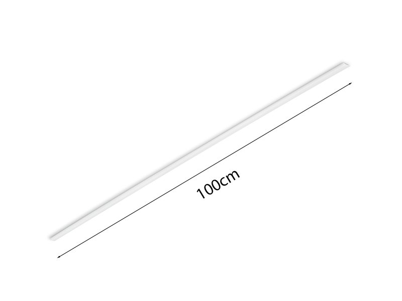 Abdeckschiene für DUOline Schienensystem, transparent, Länge 100cm