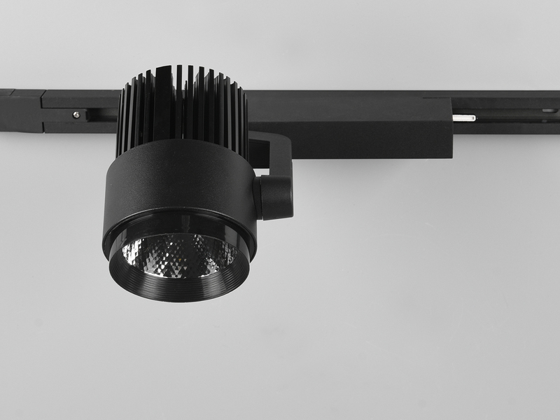 LED Strahler RADIATOR Schwarz für DUOline 2-Phasen Schienensystem