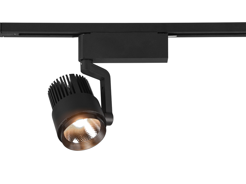 LED Strahler RADIATOR Schwarz für DUOline 2-Phasen Schienensystem