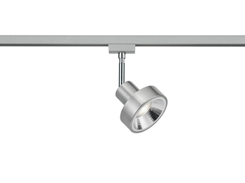 Strahler LEON in Silber für DUOline 2-Phasen Schienensystem