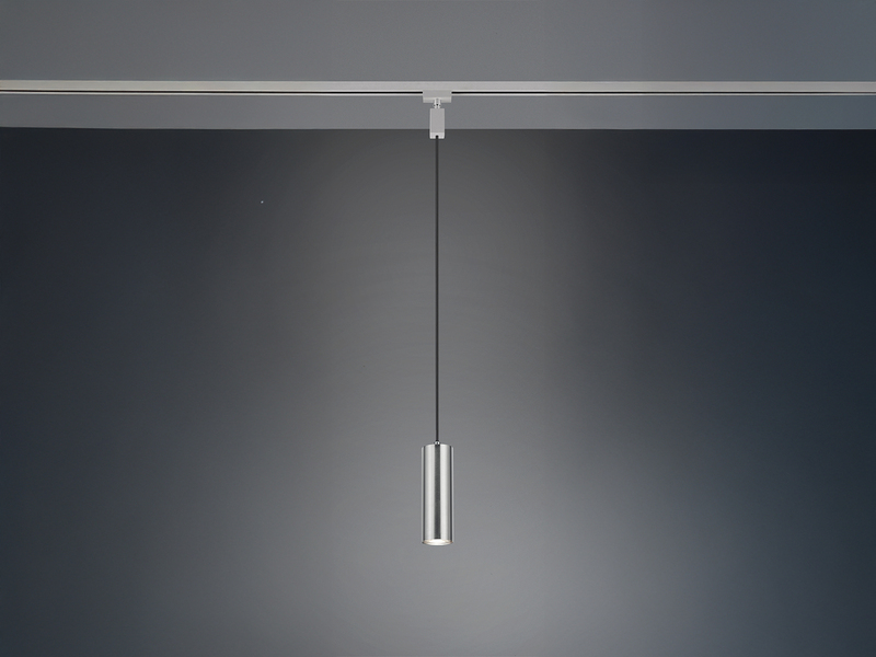 Pendelleuchte MARLEY Metall Silber Ø 6cm für DUOline Schienensystem