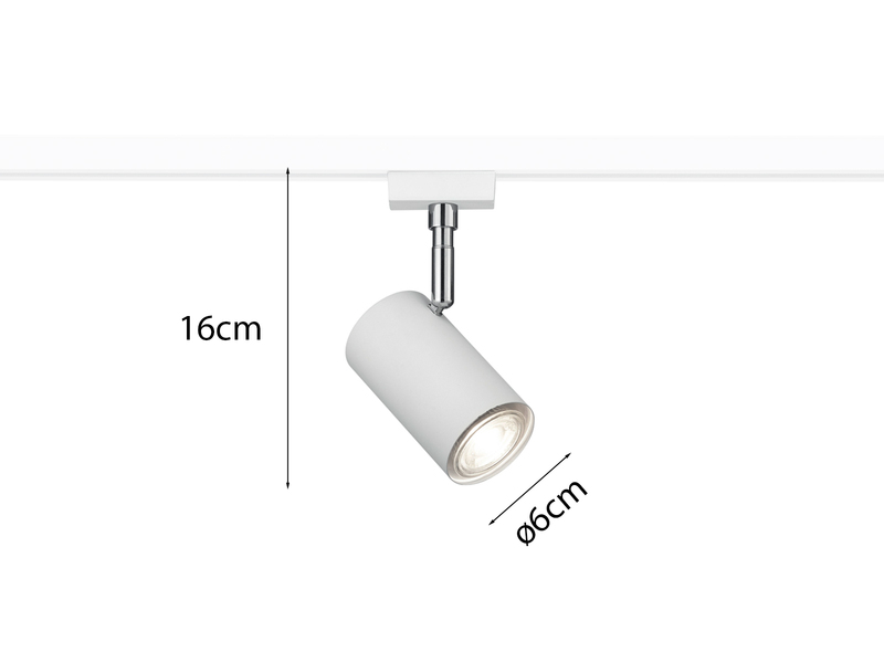Strahler MARLEY Metall Weiß für DUOline 2-Phasen Schienensystem