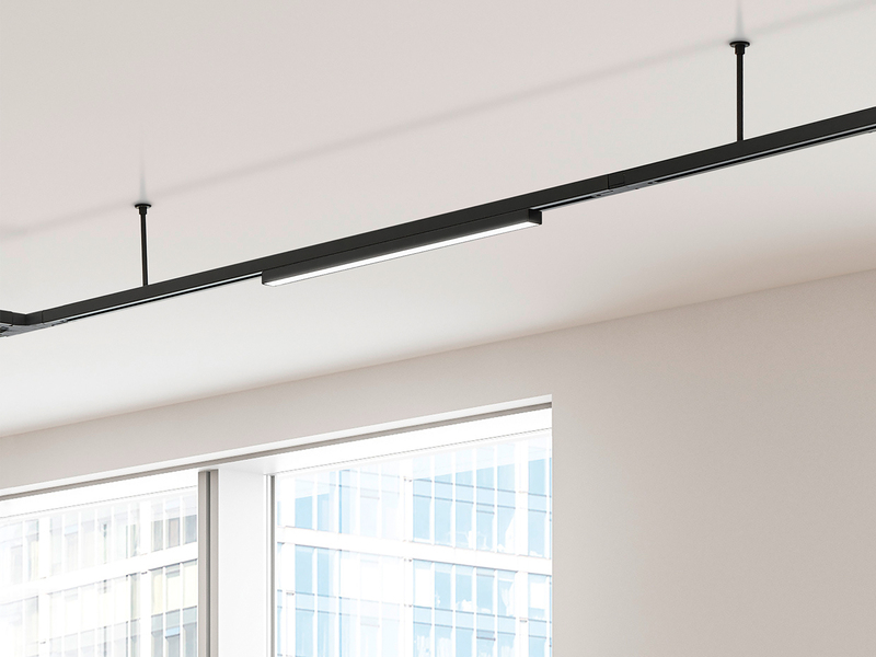 LED Panel Schwarz Breite 50,5cm für 2-Phasen Schienensystem DUOline