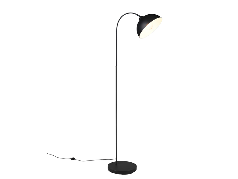 Große Stehlampe SIERRA Schwarz mit Metallfuß - Höhe 170cm