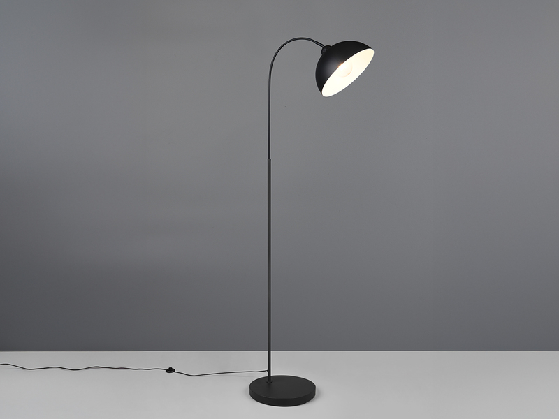 Große Stehlampe SIERRA Schwarz mit Metallfuß - Höhe 170cm