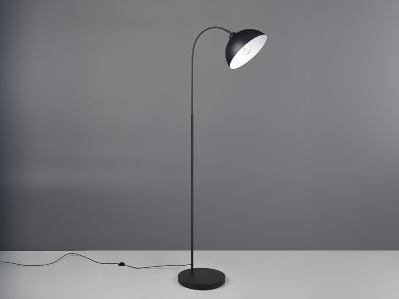 Große Stehlampe SIERRA Schwarz mit Metallfuß - Höhe 170cm