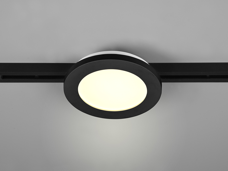 LED Spot CAMILLUS Schwarz Ø 17cm für DUOline Schienensystem