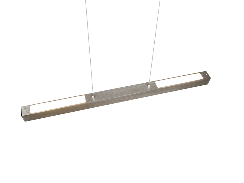 LED Pendelleuchte PAROS Silber, Breite 90cm für DUOline Schienensystem