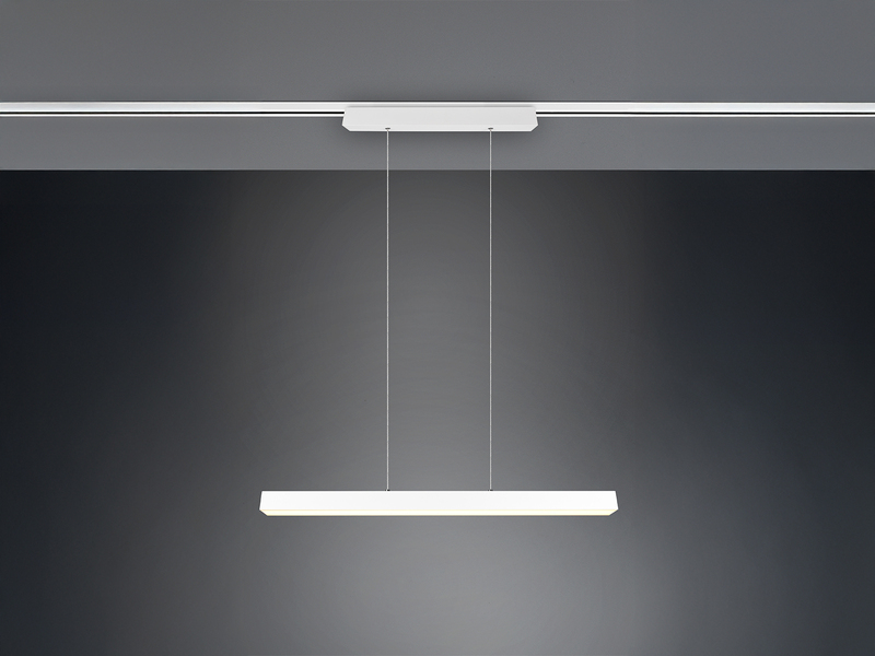 LED Pendelleuchte PAROS Weiß, Breite 90cm für DUOline Schienensystem
