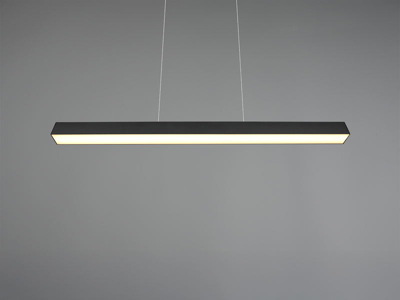 LED Pendelleuchte PAROS Schwarz, Breite 90cm für DUOline Schienensystem