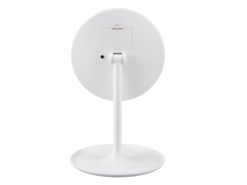 Kosmetikspiegel ELARA mit LED Beleuchtung in Weiß, Höhe 28,5cm