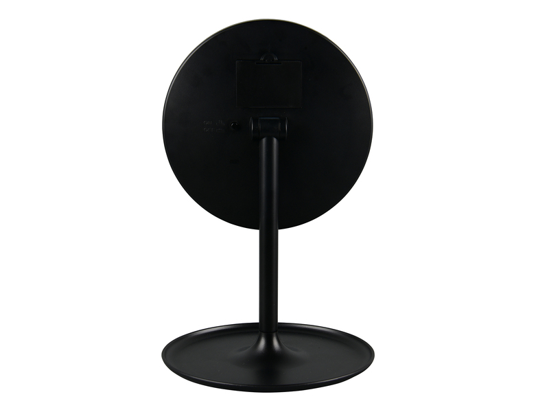 Kosmetikspiegel ELARA mit LED Beleuchtung in Schwarz, Höhe 28,5cm