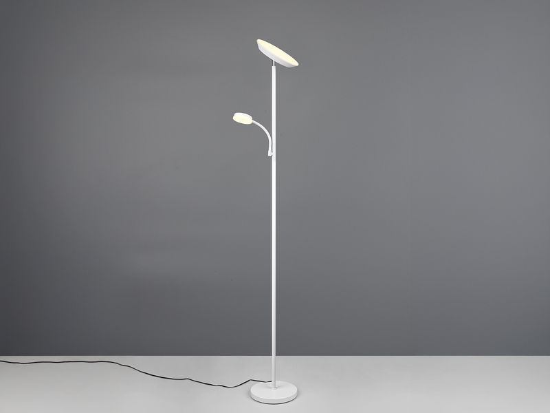 LED Deckenfluter SPECTER mit Leselampe, dimmbar & Lichtfarbe einstellbar, 178cm