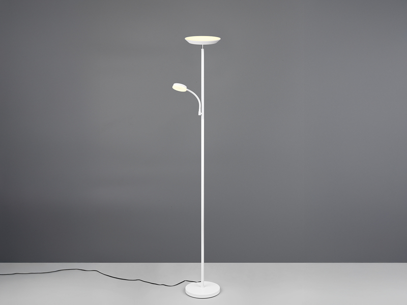 LED Deckenfluter SPECTER mit Leselampe, dimmbar & Lichtfarbe einstellbar, 178cm