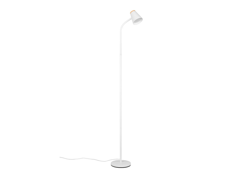 LED Stehlampe PONGO Weiß flexibel biegsam, Höhe 145cm