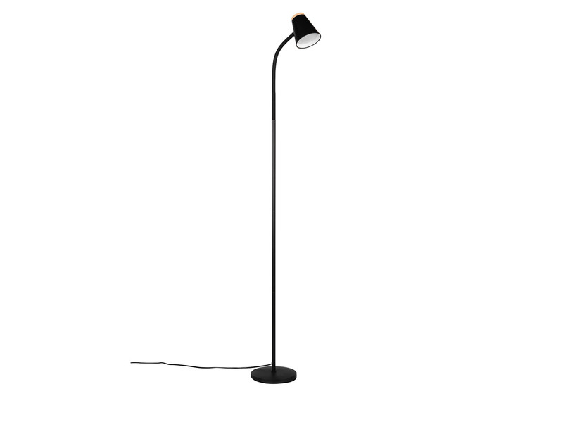 LED Stehlampe PONGO Schwarz flexibel biegsam, Höhe 145cm