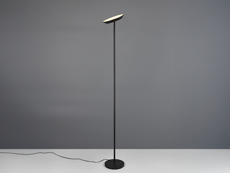Deckenfluter SPECTER LED dimmbar & Lichtfarbe einstellbar, Schwarz, Höhe 178cm